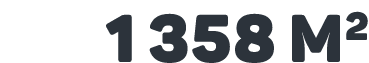 1 358 m2